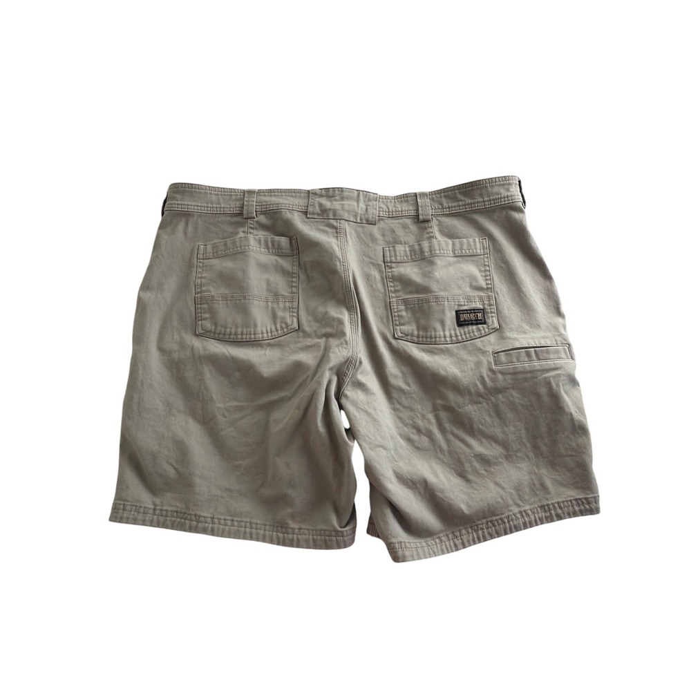 Duluth Trading Shorts Men 46 Duluthflex Fire Hose Relaxed Fit Cargo Tan Khaki 8" - Picture 2 of 8